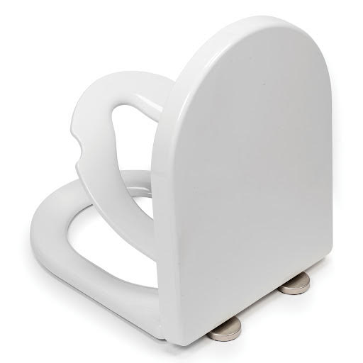 Croydex Hilier Stick 'n' Lock D-Shape Family Training Toilet Seat White - WL112322H