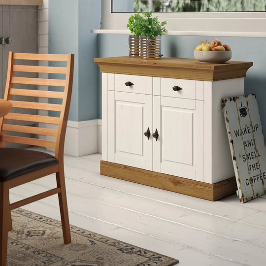 107.5 Cm Wide Pine Solid Wood Sideboard