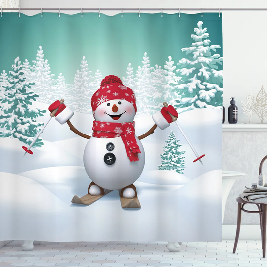 Bobbee 13 Piece Polyester Shower Curtain Set
