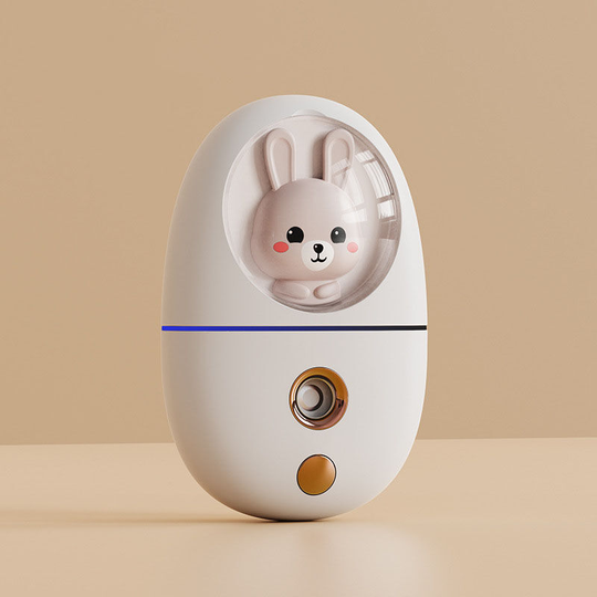 Perleraregb - Mini Cute 35ml Pet Humidifier, Cool Mist Handheld Humidifier (White)