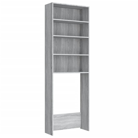 Washing Machine Cabinet Grey Sonoma 64x24x190 cm vidaXL - grey sonoma