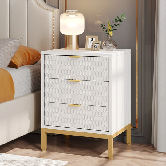 Ulani 3 Drawer Bedside Table