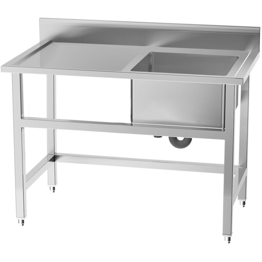Free Standing Stainless Steel Kitchen Sink with Platform - Livingandhome
