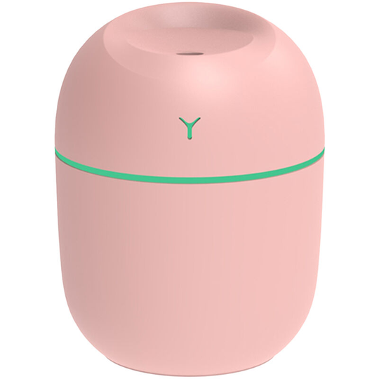 220mL Cool USB Humidifier Waterless Auto-Off Humidifier for Home Travel Office Bedroom - Pink