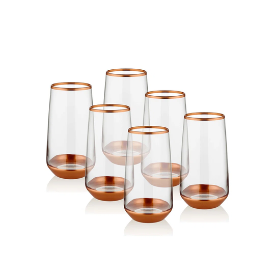Glam 6-day long drink water glass