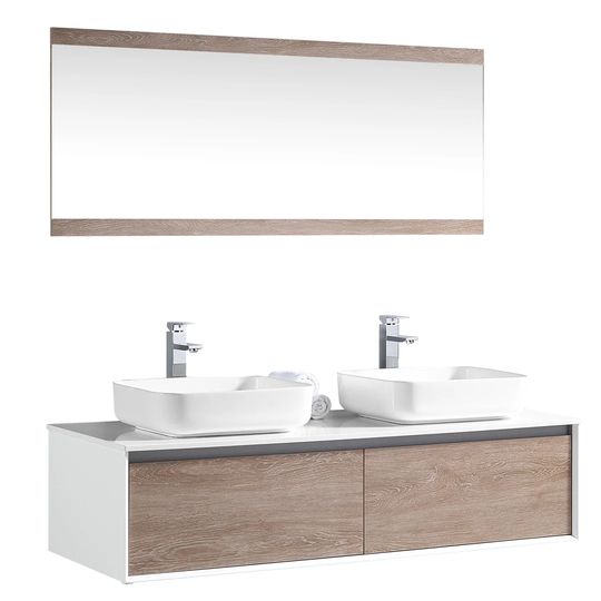 Auburndale 510mm Vanity and Mirror Set