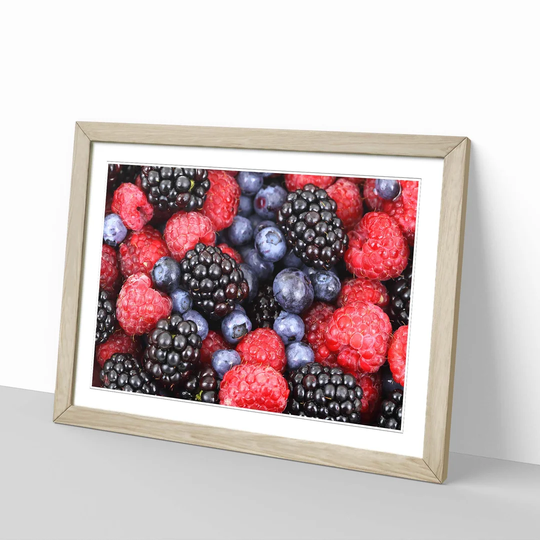 'Blueberries, Rasberries and Blackberries' Framed Photographic Print