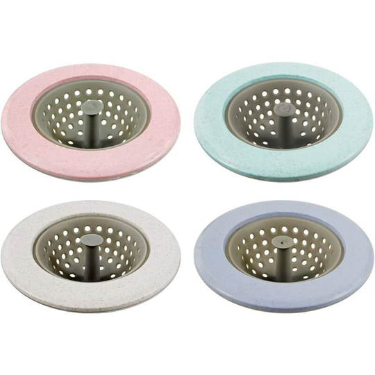 Kitchen Silicone Sink Strainer Garbage Disposal Strainer Sink Drain Catcher Plug Drain Cover Kitchen Sink Basket for Kitchen Sinks Silicone Beige