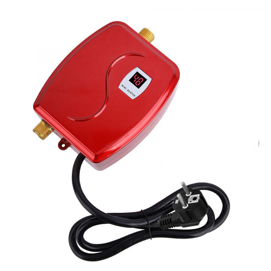 Sunflowergb - Water Heater Mini Tank Electric Tankless Water Heater Instant Water Heater System for Bathroom Kitchen Washing (Red)