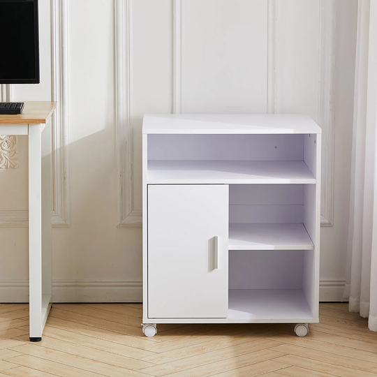 Cheylynn 1 -Door 5 -Shelf Storage Cabinet