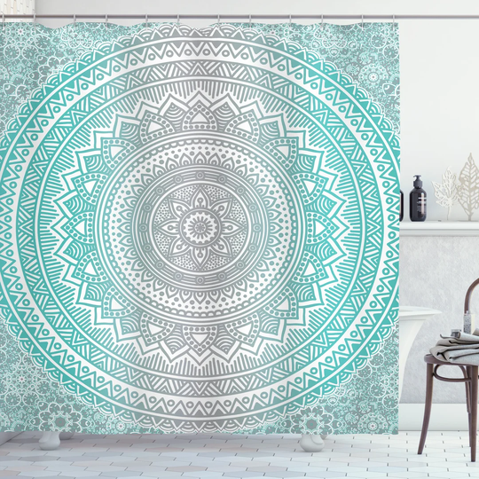 Bagdat Polyester Shower Curtain Set