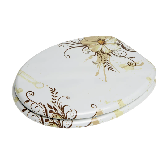 Flower Soft Close Elongated Toilet Seat
