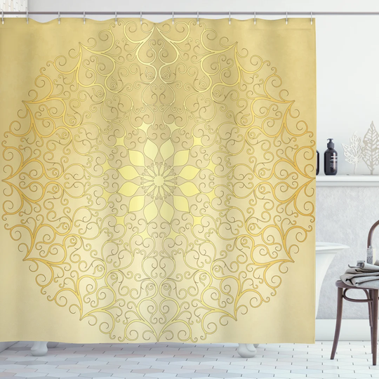 Bissie 13 Piece Polyester Shower Curtain Set