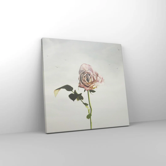 Rose Birds Sky - Wrapped Canvas Photograph