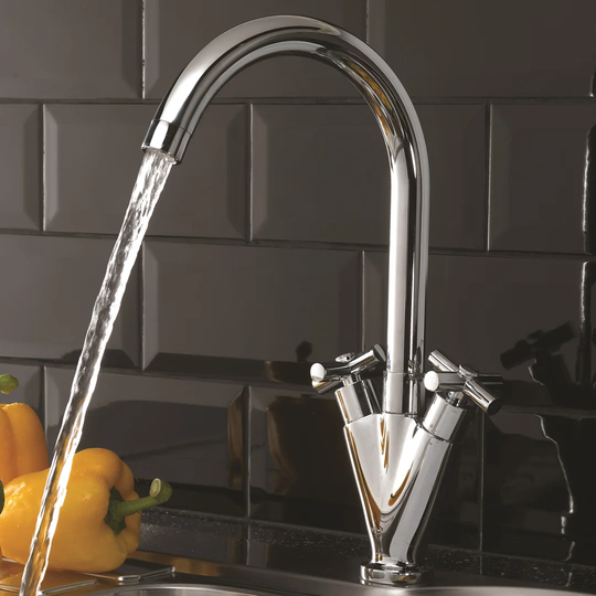 Ulysses Mono Cross Handle Deck Mounted Sink Mixer