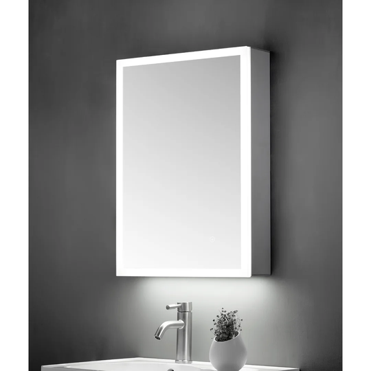 Seidenberg 50cm x 70cm Surface Mount Mirror Cabinet with LED Lighting