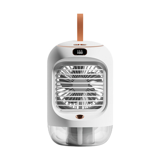 Betterlifegb - Portable Air Conditioner, BR-Vie 4 in 1 Mini Air Cooler with 3 Speeds, Night Light, 180° Oscillating, Rechargeable Humidifier for