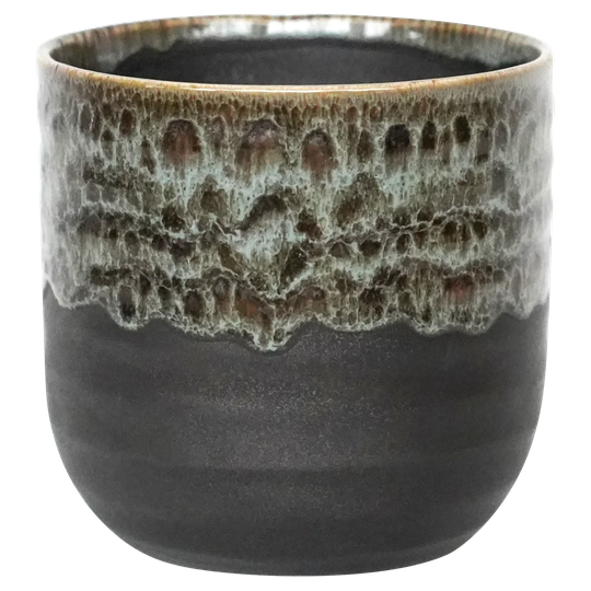 Olivine Reactive Glaze Planter H21cm D21cm