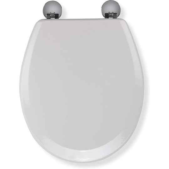 Flexi-Fix Como Top & Bottom Fix Toilet Seat, White - Croydex