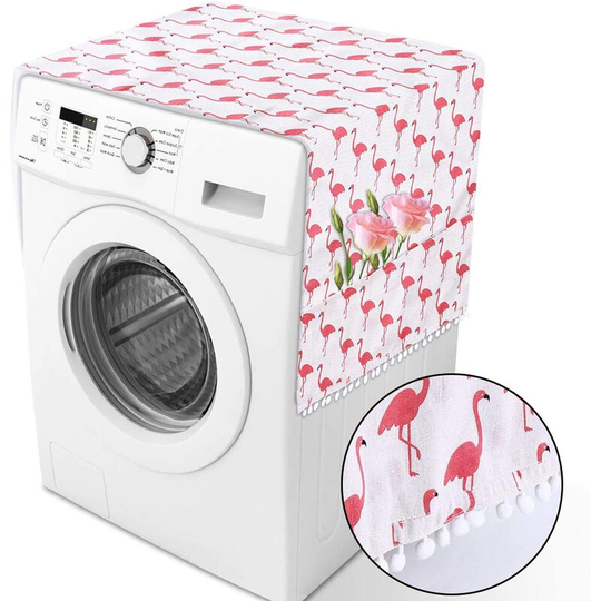 Side Storage Bag for Washing Machine Cover Anti-Slip Washer And Dryer Top Covers, Fridge Dust Cover, Washing Machine Top Cover Front Load Style 1