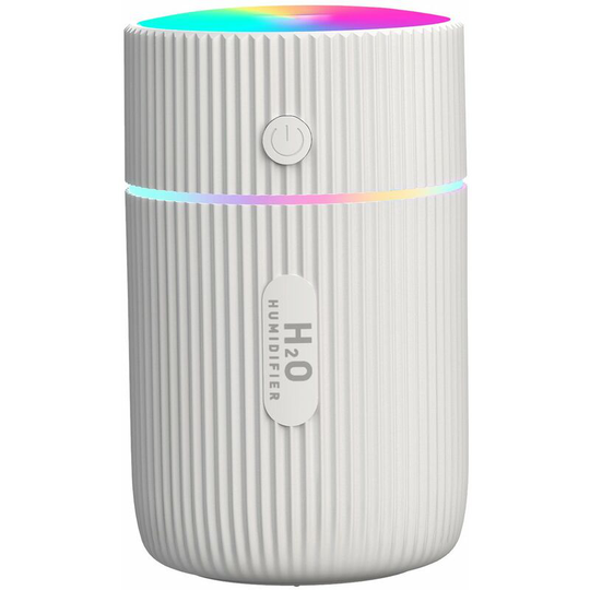 Perle Rare - Air Humidifier, Mini Ultrasonic Humidifier, with 2 Adjustable Mist Modes, Auto Shut Off and Colorful Night Light, usb Portable