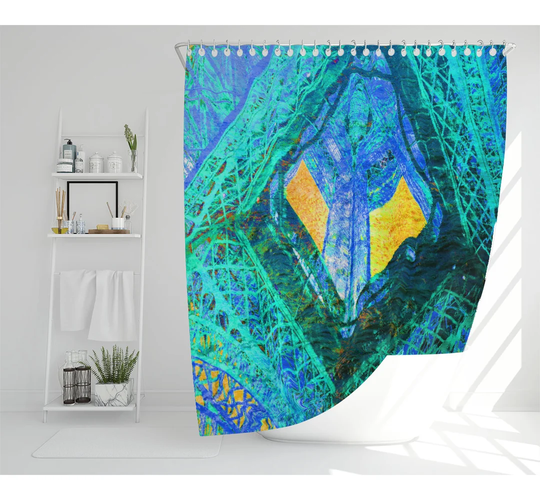 Dimosthenis Polyester Shower Curtain Set
