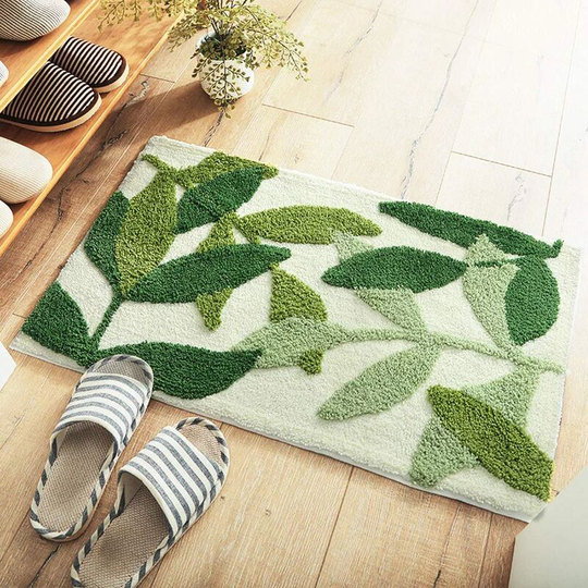 Perlerare - Extra Soft Microfiber Shag Non-Slip Absorbent Bath Mat Machine Washable Bathroom Mat for Bath, Shower and Bathroom, Bedroom, 50X80cm,