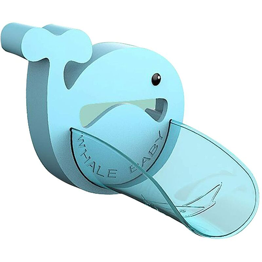Sunflowergb - Whale Faucet Extender for Toddler Kids Baby Hand Washing Aid Blue