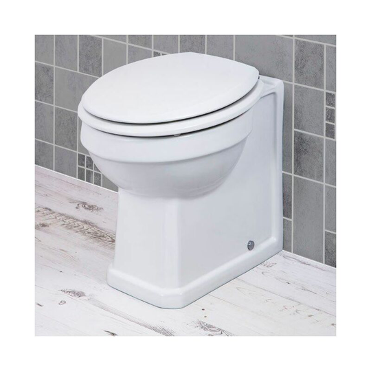 Parklane - Traditional Bathroom Back to Wall Toilet wc btw Pan & Seat Ceramic Gloss White - White