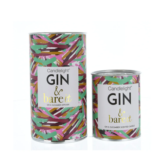 2 Piece 'Gin and Bare It' Scented Jar Candle & Diffuser Set