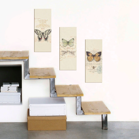 3 Piece Unframed Graphic Art Set on MDF