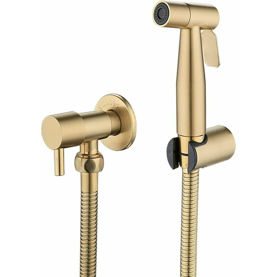 Faucet Sprayer Shattaf Toilet Sprayer Toilet Bidet SprayerStainless Steel Bidet Sprayer KitGold