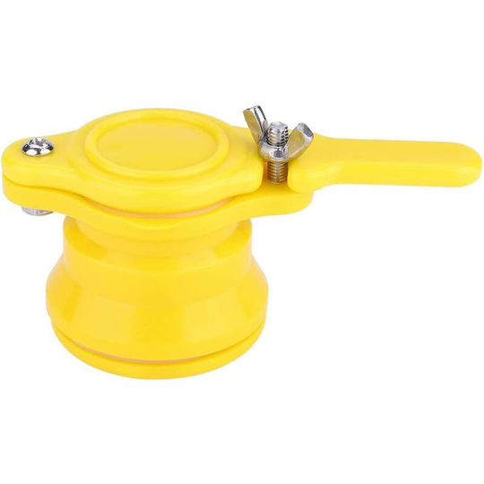 Valve for Honey Extractor Beekeeping Tool, Bee Honey Valve Bucket Faucet Beekeeping Bottling Tool Nylon + Stainless Steel(Yellow)