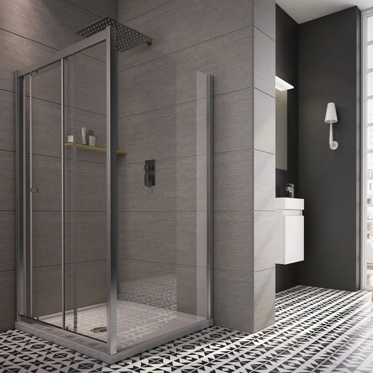 Chapa 6mm Tempered Glass Fixed Shower Screen