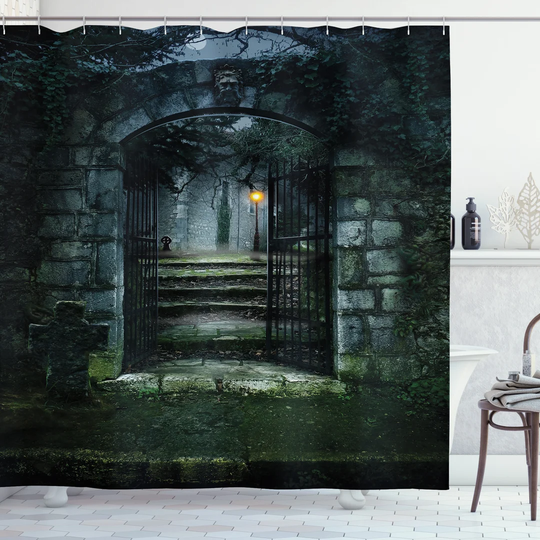 Besjana 13 Piece Polyester Shower Curtain Set