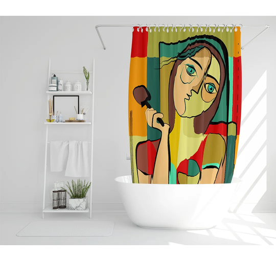 Elizardo Polyester Shower Curtain