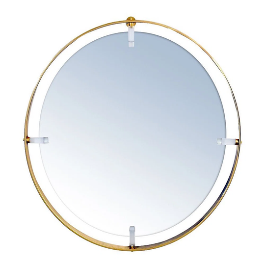Kylepatrick Medium Round Wall Mirror - Gold