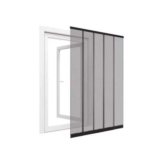 Mosquito Net Curtain For Door Window In Polyester 5 Slats - 125X240 Cm