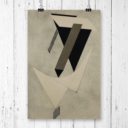 Abstract No.2' by El Lissitzky Graphic Art