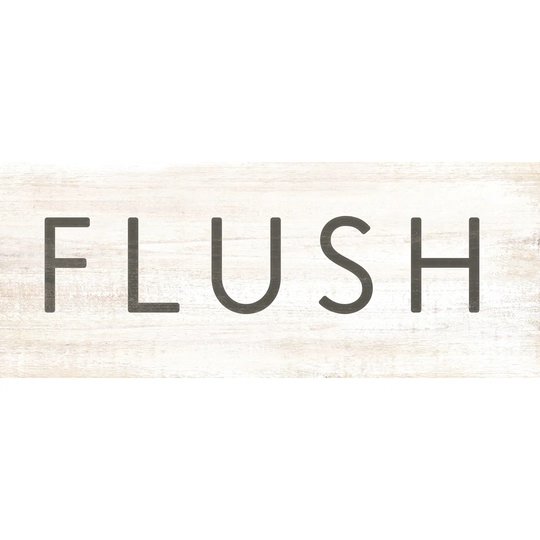Flush - Wrapped Canvas Textual Art Print