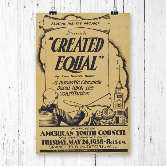 'Vintage WPA Created Equal' Vintage Advertisement
