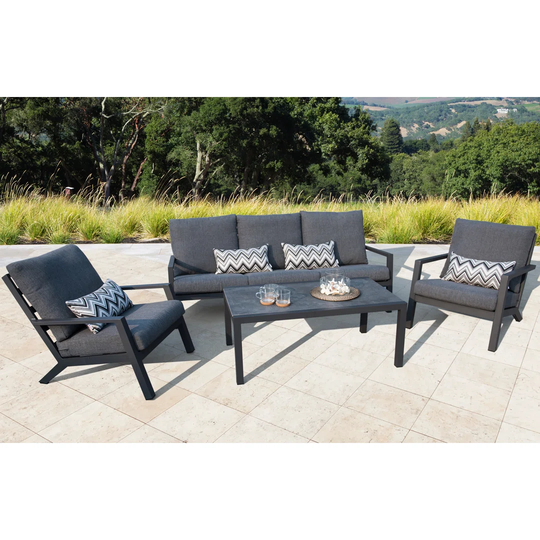 Calese Metal 5 - Person Seating Group with Cushions