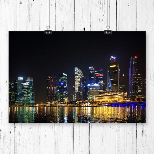 'Singapore Skyline' Photographic Print