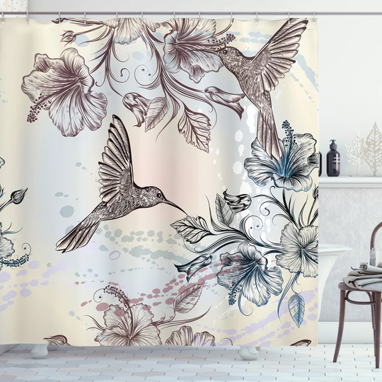 Beshoy 13 Piece Polyester Shower Curtain Set