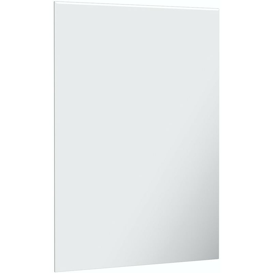 Bevelled edge rectangular mirror 60 x 45cm - Silver - Accents