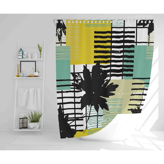 Flinchum Polyester Shower Curtain Set