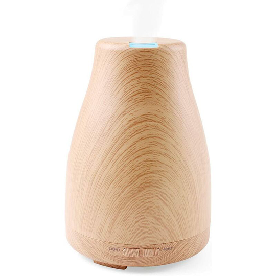 Briday - 120ml Essential Oils Diffuser, Ultrasonic Air Humidifier Silent Electric Scent Diffuser Automatic Aroma Stop with Adjustable Mist Mode & 7