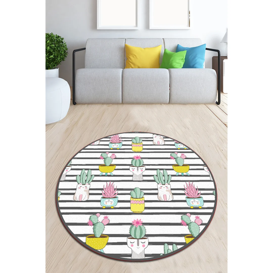 Jairo Shaggy Green/White/Yellow Rug