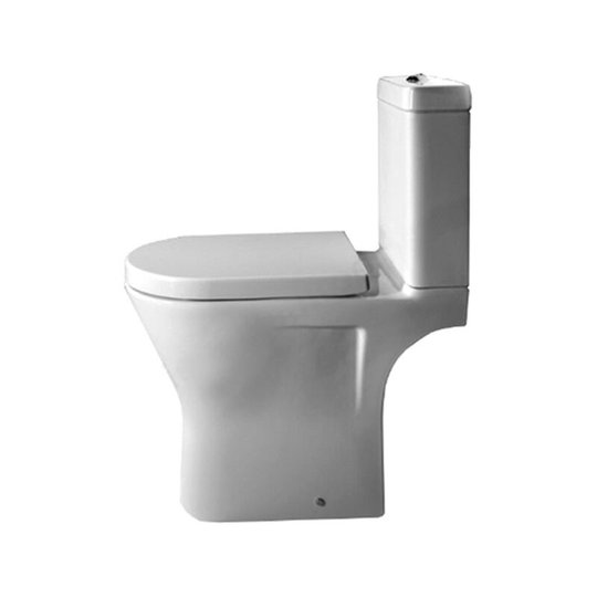 Duchy - Ivy Rimless Close Coupled Toilet Push Button Cistern Soft Close Seat