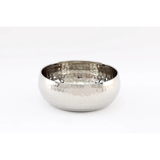 Galliher Metal Decorative Bowl in Silver